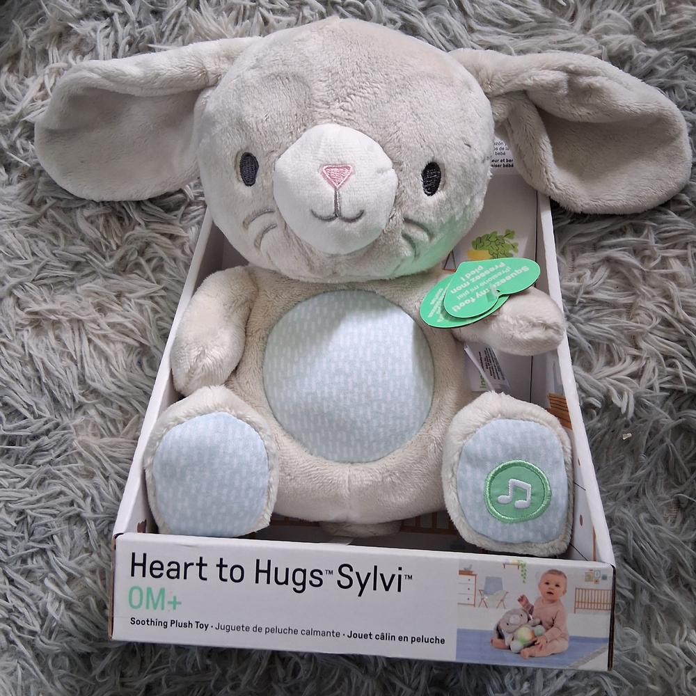 Sylvi Plush Bunny - Gray and White